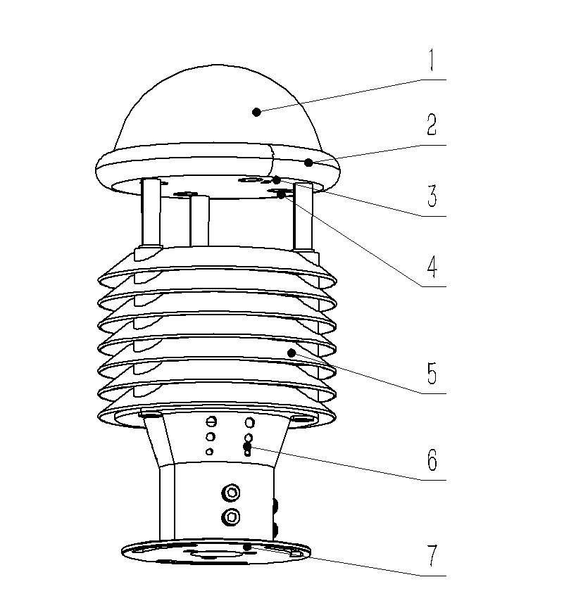 一体化气象传感器产品结构图
