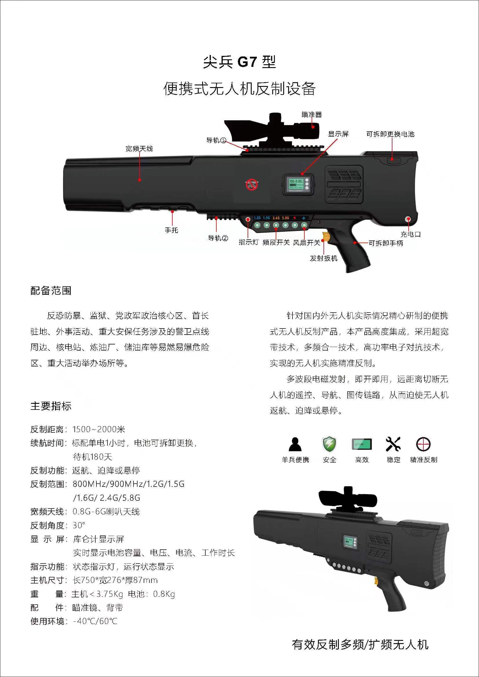 手持式无人机管控设备